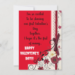 Tarjeta Primer Día de San Valentín