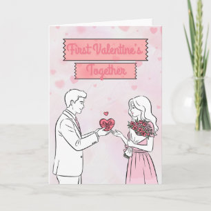 Tarjeta Primer Día de San Valentín Juntos Personalizado Sa