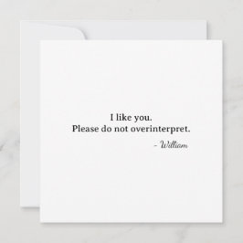 Tarjeta Primer día de San Valentín, me gustas, no le des m