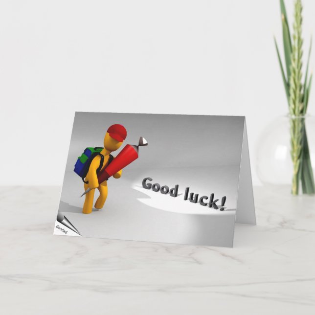 Tarjeta Primer día en la escuela (Anverso)