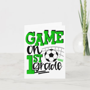 Tarjeta Primer Día Escolar De La Escuela De Fútbol De Prim