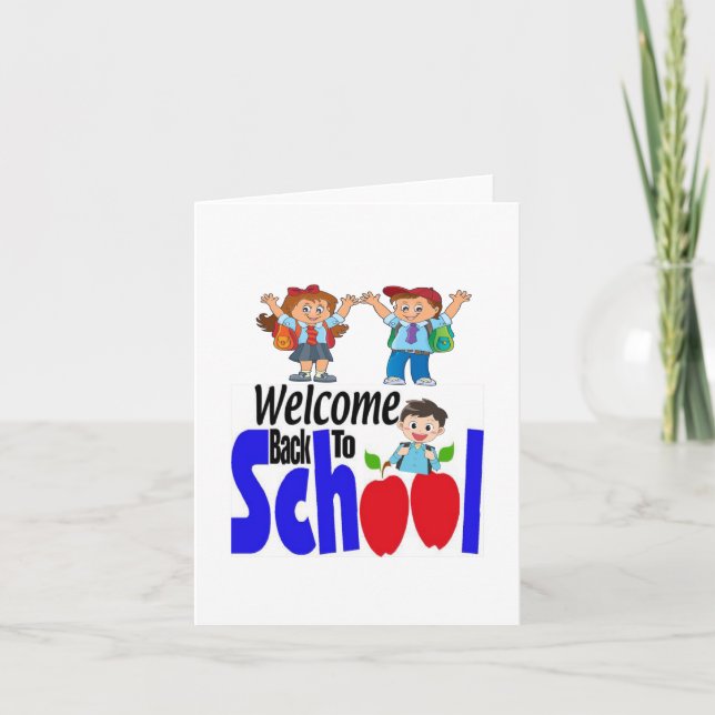 Tarjeta Primer día escolar primer curso (Anverso)