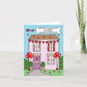 Tarjeta Primer El día de San Valentín como recién casados