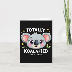 Tarjeta Primer Grado Totalmente Koalafied De Nuevo Al Cole