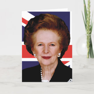 Tarjeta Primer ministro Margaret Thatcher - la dama de