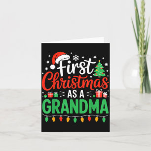 Tarjeta Primer Navidad como una abuela a juego nueva Nana