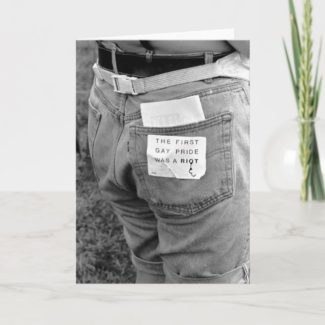 Tarjeta Primer orgullo gay (Anverso)