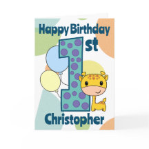 Primer Personalizado de la Giraffe de Cumpleaños