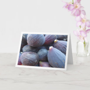Tarjeta Primer plano de fruta de higo