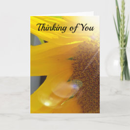Tarjeta Primer plano de girasol amarillo