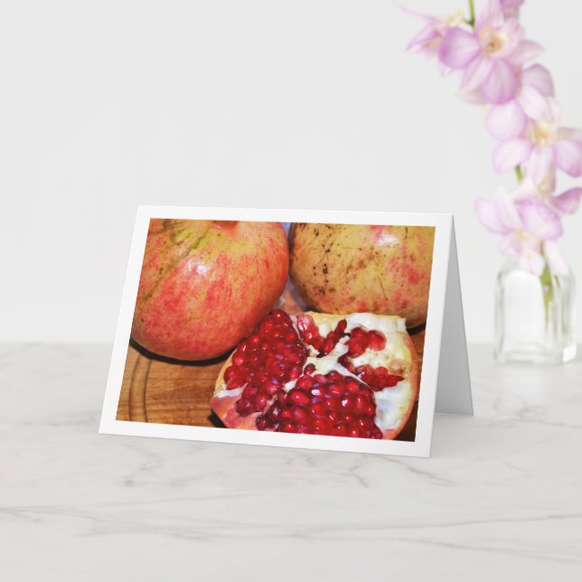 Tarjeta Primer plano de la fruta de la granada (Orquídea)