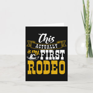 Tarjeta Primer Rodeo Cowboy Hut Horse Ranking Horseback Ri