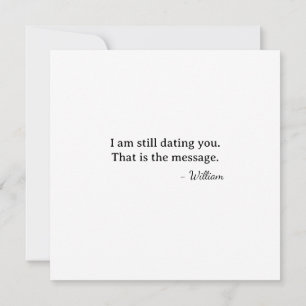 Tarjeta Primer San Valentín aún saliendo contigo