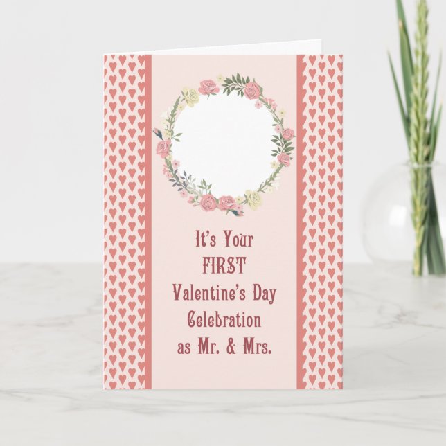 Tarjeta Primer San Valentín como nueva pareja, añadir tarj (Anverso)