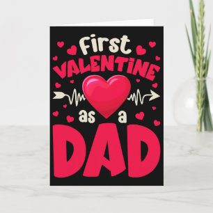 Tarjeta Primer San Valentín como papá divertido San Valent