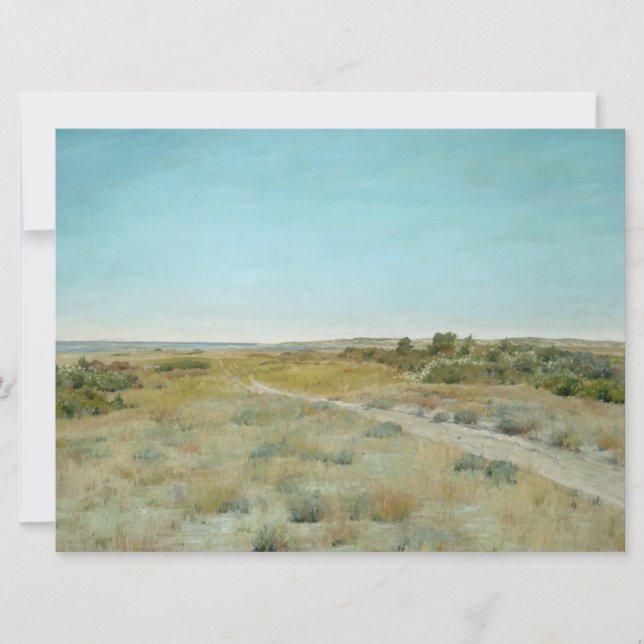 Tarjeta Primer toque de otoño: Paisaje en el estado de Nue (Anverso)