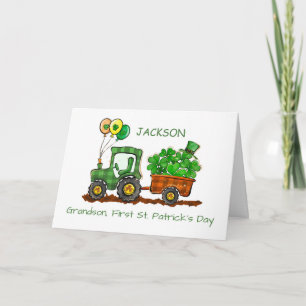 Tarjeta Primer Tractor del Día del Abuelo