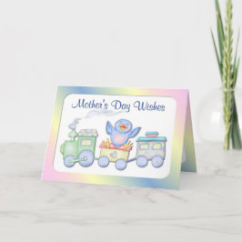 Tarjeta Primera carta de Bluebird del Día de la Madre