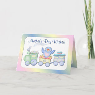 Tarjeta Primera carta de Bluebird del Día de la Madre