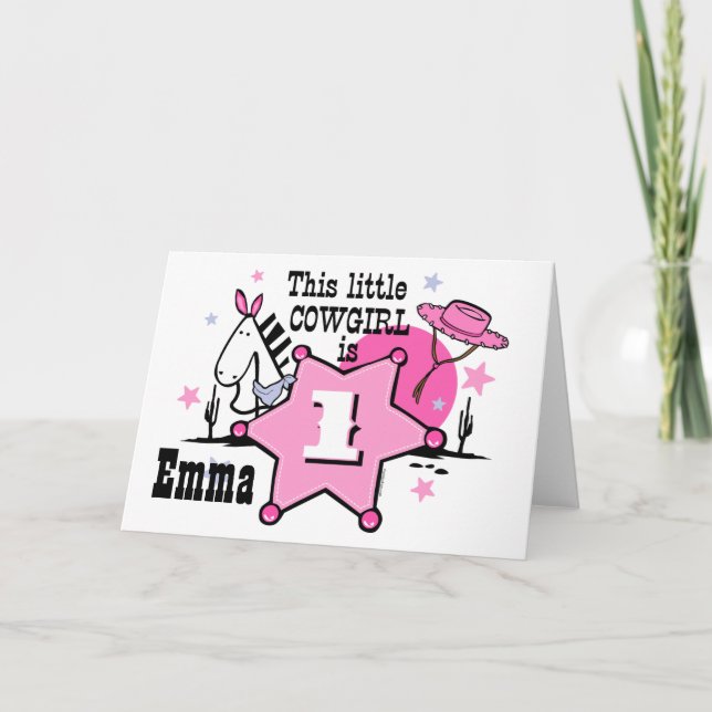 Tarjeta Primera carta de cumpleaños para niñita (Anverso)