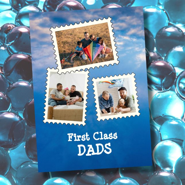 Tarjeta Primera clase DADS Mejores Dads personalizado LGBT (Subido por el creador)