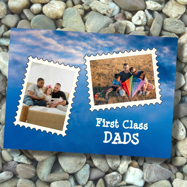 Tarjeta Primera clase DADS Mejores Dads personalizado LGBT (Subido por el creador)