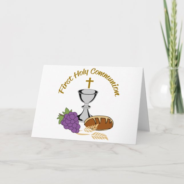 Tarjeta Primera Comunión Santa (Anverso)