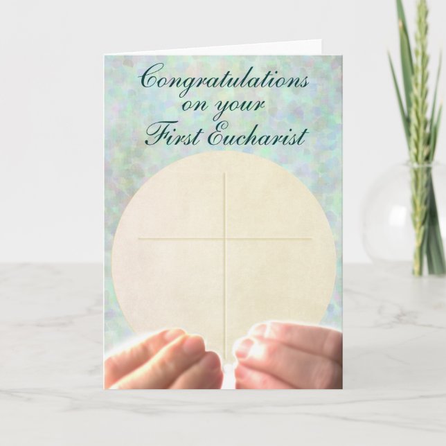 Tarjeta Primera eucaristía (Anverso)