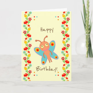 Tarjeta Primera fiesta de cumpleaños del pequeño bebé de