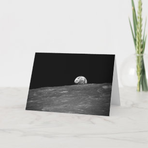 Tarjeta Primera fotografía de un Earthrise tomada por Apol