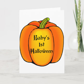 Tarjeta Primera Halloween del Bebé