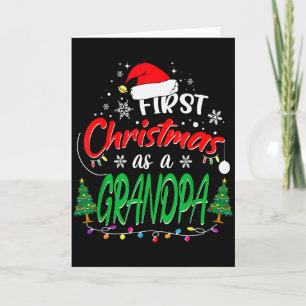 Tarjeta Primera Navidad como abuelo Nuevo abuelo 1er C