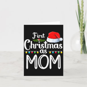 Tarjeta Primera Navidad como Mamá Nueva Mamá 1ra Navidad N