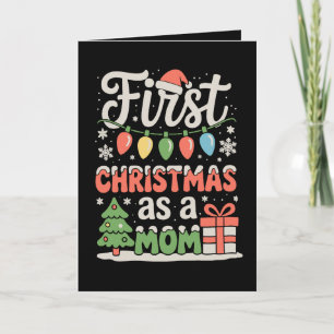 Tarjeta Primera Navidad como Papá Nueva Mami 1ra Navidad