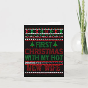 Tarjeta Primera Navidad con mi nueva y sexy esposa diverti