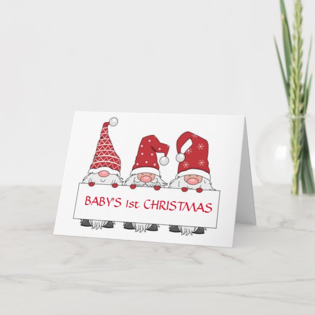 TARJETA **PRIMERA NAVIDAD DE BABY" (Anverso)