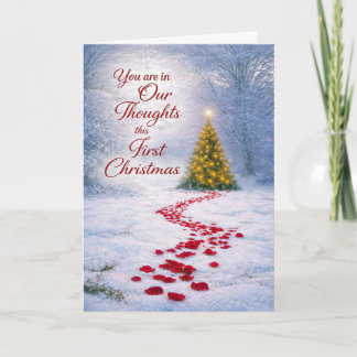 Tarjeta Primera Navidad Memorial de Navidad después de la 