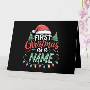 Tarjeta Primera Navidad Personalizada Como Familia Combina