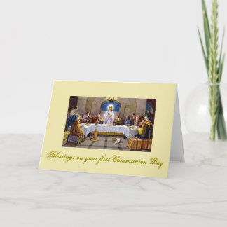 Tarjeta Primera Santa Comunión - por las felicitaciones -