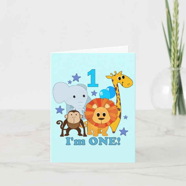 Tarjeta Primera selva del cumpleaños (Anverso)