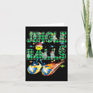 Tarjeta Primeras navidades divertidas como papa de voleibo