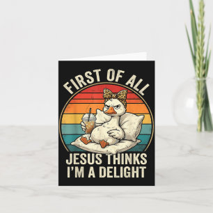 Tarjeta Primero De Jesús Piensa Que Un Delicioso Diseño De