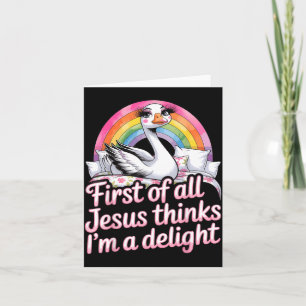 Tarjeta Primero De Jesús Piensa Que Un Delight Es Divertid
