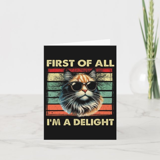 Tarjeta Primero De Todo I39m A Delight (Anverso)