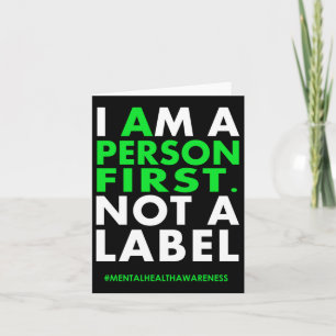 Tarjeta Primero Soy Una Persona, No Una Etiqueta De Salud