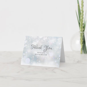 Tarjeta Primeros Copos de Nieve Gracias