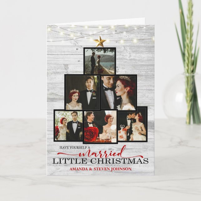 Tarjeta Primeros Navidades casados (Anverso)