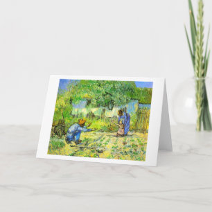 Tarjeta Primeros pasos, 1890 Vincent van Gogh.