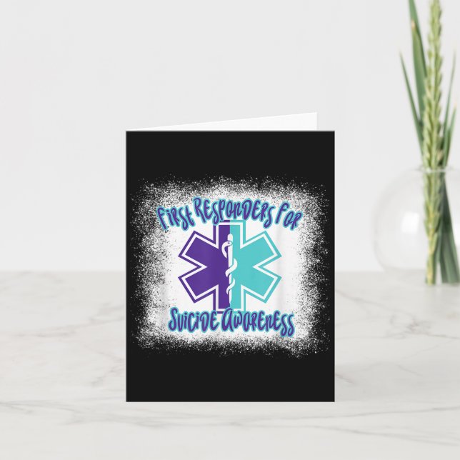 Tarjeta Primeros Respectivos Para Concienciar Sobre El Sui (Anverso)