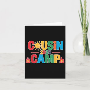 Tarjeta Primo Campamento 2025 Familia de Verano Primos Reu